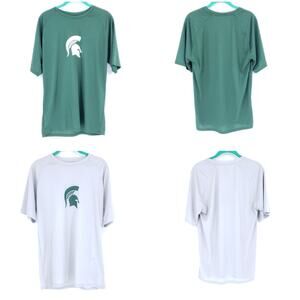 Pro Edge By Knights Apparel MSU Spartans Lot of 2 Shirts Men's Size Medium